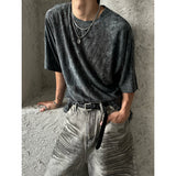 [S/S] タイダイダメージハーフスリーブ (2color)