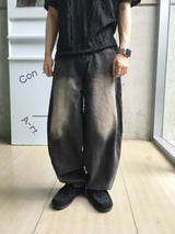 Ramie Brush Balloon Denim Pants 5C