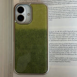 TWO - TONE MOHAIR EPOXY CASE - GREEN