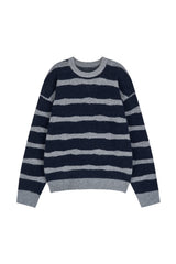 Cozy stripe brush knit