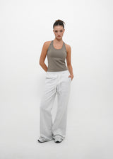 [B-BASIC] Basic Cotton Span Mango Halter Neck Sleeveless (Built-in Cap)