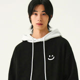 [UNISEX] スモールドローイングカラーブラックフーディー