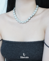 Square Cubic Cuban Necklace - BABYMONSTER CHIQUITA Pick!