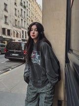 Tommy box printed vintage hoodie