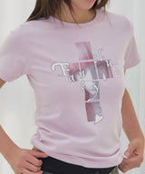 クロスキラTシャツ (ピンク) F26QB054