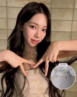 [Aespa Karina Necklace] Little Stars Choker Necklace - Silver Color