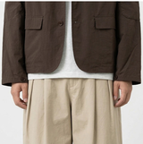Crop Leisure Utility Jacket Brown