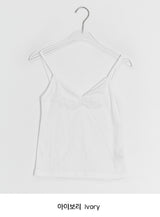 Highla Punching Basic V-Neck Shirring Sleeveless
