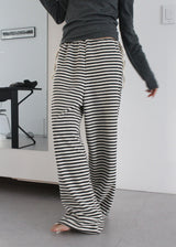 TERRY STRIPE PANTS