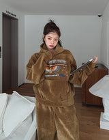 [Mink Brushed] Trust Velvet Corduroy Crop Hood