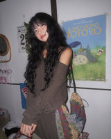(3color) Muffler Loose-fit Rib Knit