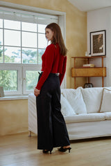 MOON NIGHT WIDE PANTS / BLACK