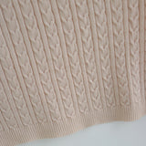 Diel Cable Knit Combo Blouse