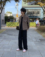 リブダブルポケットパンツ(ホワイト)