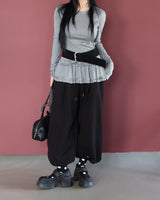 フリルレイヤードロングシャツ