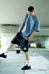 "TRUE LOVE" プリント S/S ウォッシュドTシャツ