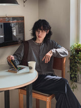 タフストライプワイドスラックス