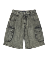 26SS UTILITY DYING DENIM SHORT PANTS