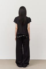 L Back Curved Pants