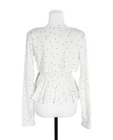 oreo ple big ribbon top + crop cd set