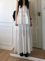 Plain Can Can Long Skirt (2 colors)