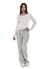  Kleen club letter top, White