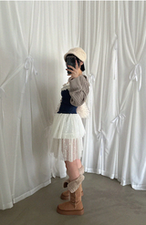 COLLAR BOLERO KNIT CARDIGAN (5COLORS!)