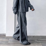 Retro-Tone Cropped Jacket & Wide-Legs