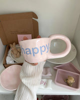 happy mug : baby pink