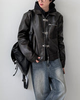 Barrier Hook Leather Jacket