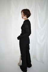 Sheer Gather Frill Top