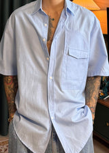 Hidden Pocket Oxford Shirt 3COLOR
