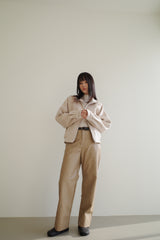Wool zipup jumper, Cream
