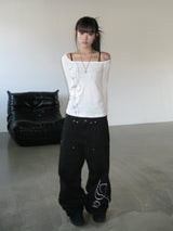 SALIX LETTERING SLIM T (White)