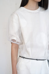 Organza Puff Top (Ivory)