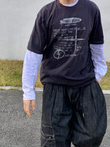 タイムズプリンティング半袖Tシャツ 2C