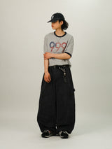 AP WORK DAMAGE COTTON WIDE PANTS