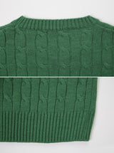 Winter Round Crop Twist Knit (6color)