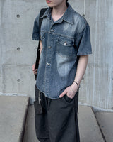 Weather Half Denim Jacket