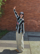 Woodin Diagonal Pocket Button Two-Way Cargo Pants