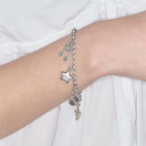 star mix bracelet silver