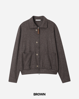 Milt Crop Knit Zip-Up