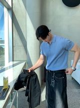 nade Cool Cable Collar Short Pant Knit