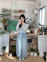 UE Square Twist Knit Bustier (4color)