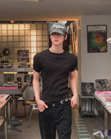 ベリル レタリング リブ ショートスリーブ Tシャツ