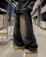 Blon brown teen balloon denim