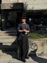 Mog bokashi summer round knitwear