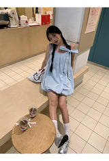 スカイボウノースリーブパンプキンドレス