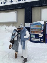 ゼロナインコージースノーフレークドロップニットビーニー