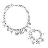 [SET] ファンキーミックスボールドチェーンサージカルネックレス + ブレスレット
